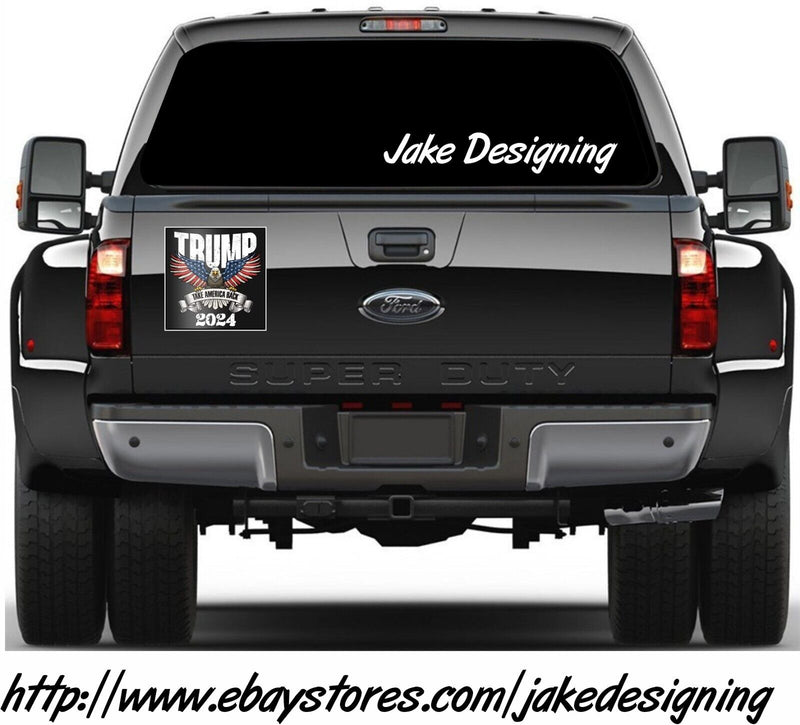 Trump 2024 Sticker TRUMP 2024 TAKE AMERICA BACK Exterior Decal in Various Sizes