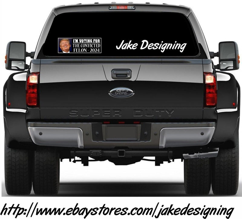 Trump 2024 Laughing Bumper Sticker MAGA