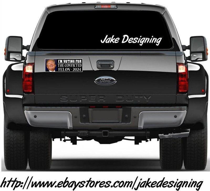 Trump 2024 Laughing Bumper Sticker MAGA