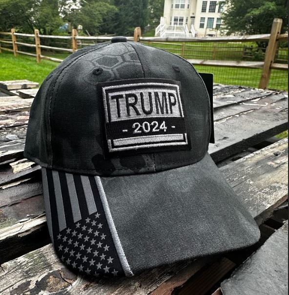 Trump 2024 PATCH Hat - Embroidered TRUMP 2024 Adjustable Kryptek Typhoon Hat