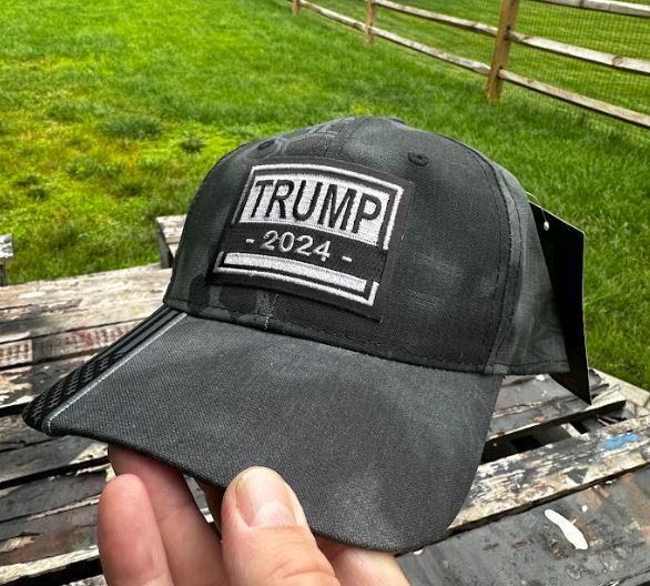 Trump 2024 PATCH Hat - Embroidered TRUMP 2024 Adjustable Kryptek Typhoon Hat