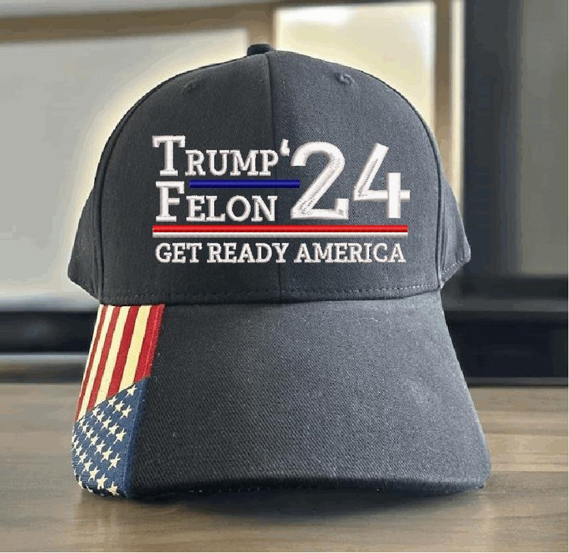 Convicted Felon Trump 2024 Embroidered Hat - USA300 MAGA Trump Hat Save America