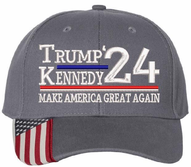 Trump Kennedy Jr 2024 Embroidered Flex fit or Adjustable Hat Trump Hat MAGA