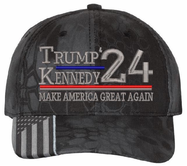 Trump Kennedy Jr 2024 Embroidered Flex fit or Adjustable Hat Trump Hat MAGA