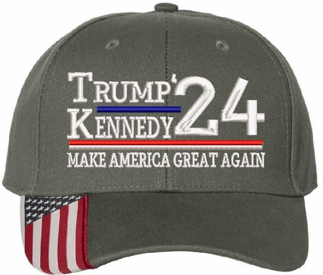 Trump Kennedy Jr 2024 Embroidered Flex fit or Adjustable Hat Trump Hat MAGA