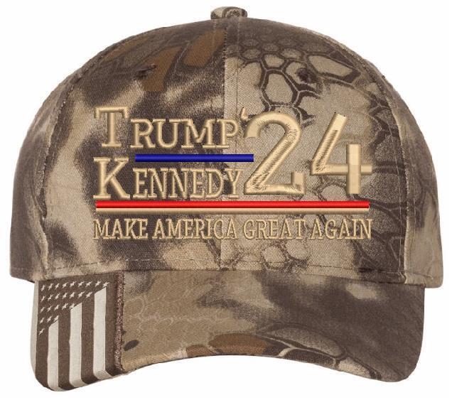 Trump Kennedy Jr 2024 Embroidered Flex fit or Adjustable Hat Trump Hat MAGA