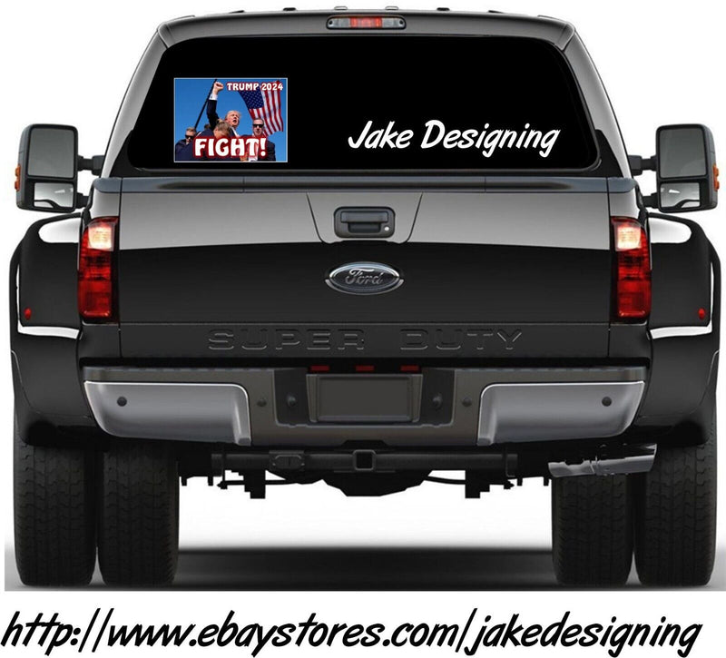 Fight Fight Fight Make America Great Again Bumper Window Sticker