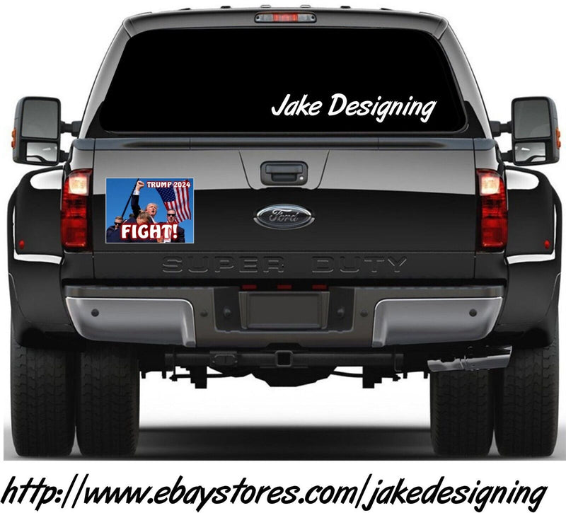 Fight Fight Fight Make America Great Again Bumper Window Sticker