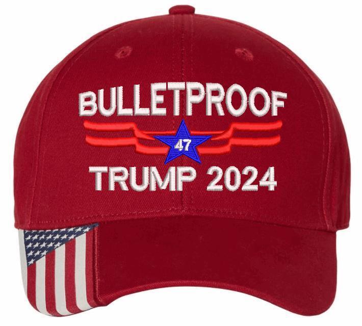 Trump Bulletproof Embroidered Hat - USA300 Adjustable Hat - MAGA Save America