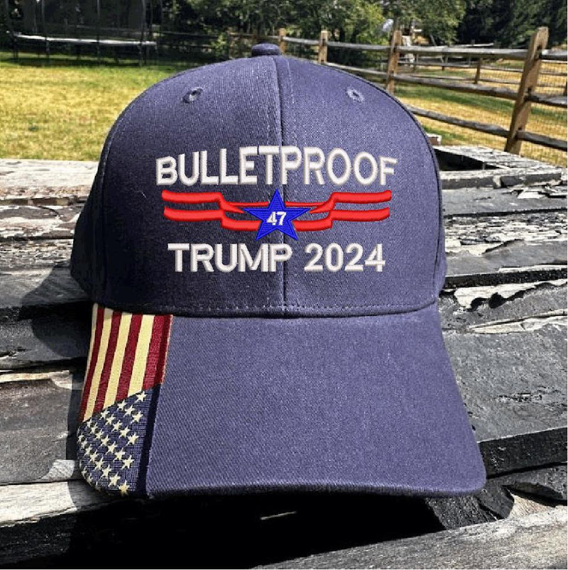 Trump Bulletproof Embroidered Hat - USA300 Adjustable Hat - MAGA Save America