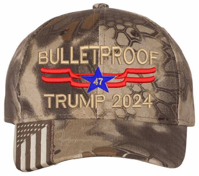 Trump Bulletproof Embroidered Hat - USA300 Adjustable Hat - MAGA Save America