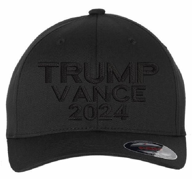 MAGA TRMP Vance Embroidered Hat w/ Side Flag and back design