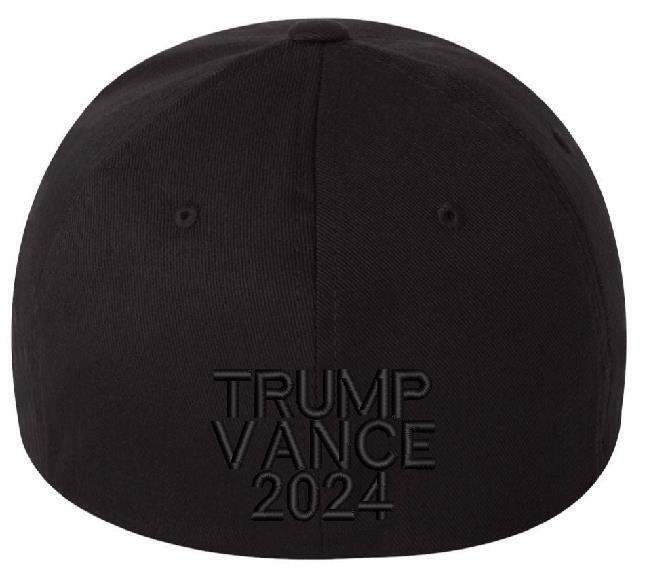 MAGA TRMP Vance Embroidered Hat w/ Side Flag and back design