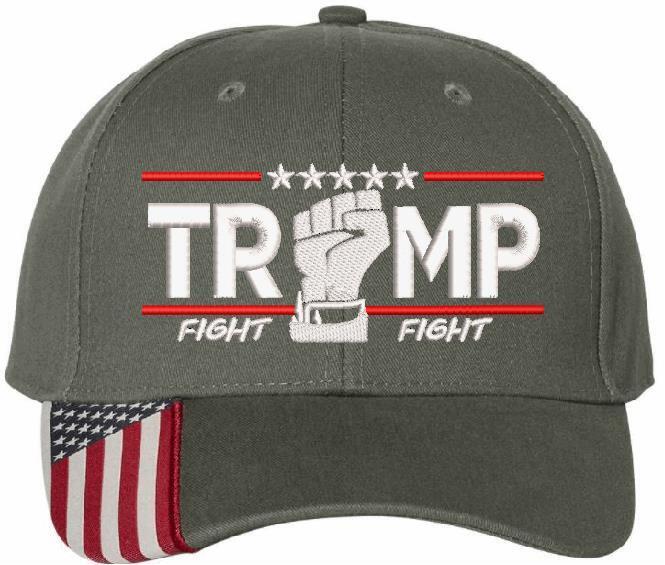 Trump Bulletproof Fight for America Embroidered Adjustable Hat USA300 OutdoorCap