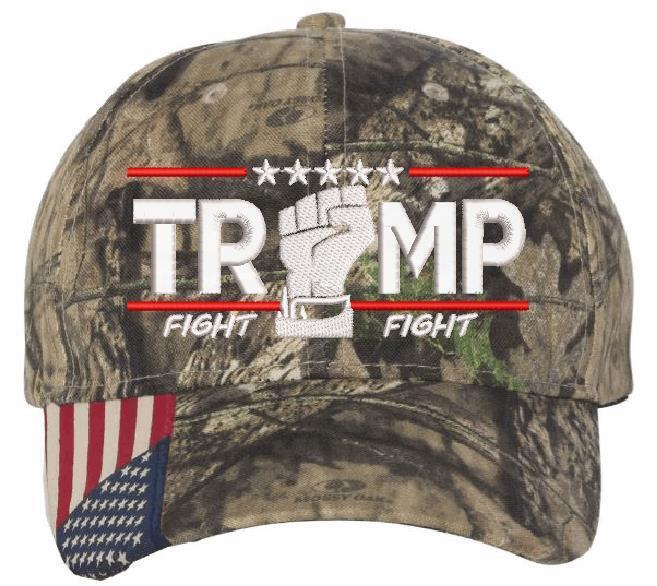 Trump Bulletproof Fight for America Embroidered Adjustable Hat USA300 OutdoorCap