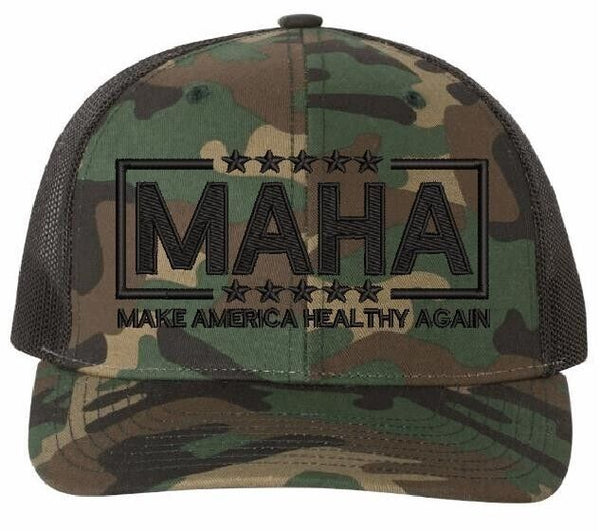 MAHA Make America Healthy Again TMP Vance Kennedy Embroidered Hat Rich 112P BK