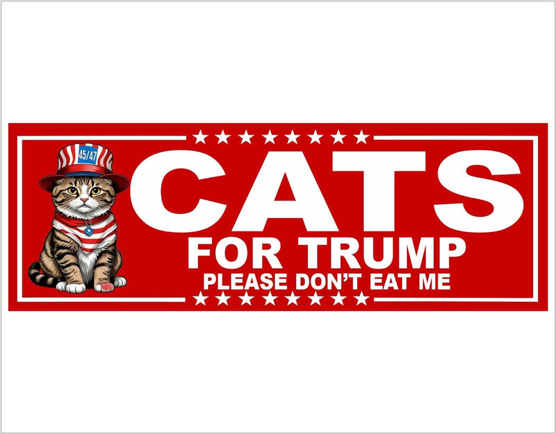 Political Bumper Sticker - Cats for TMP Bumper Sticker