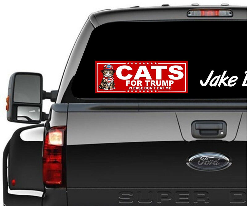 Political Bumper Sticker - Cats for TMP Bumper Sticker