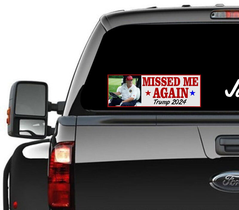 TMP Missed Me Again Bumper Sticker TMP Vance 2024 Bulletproof