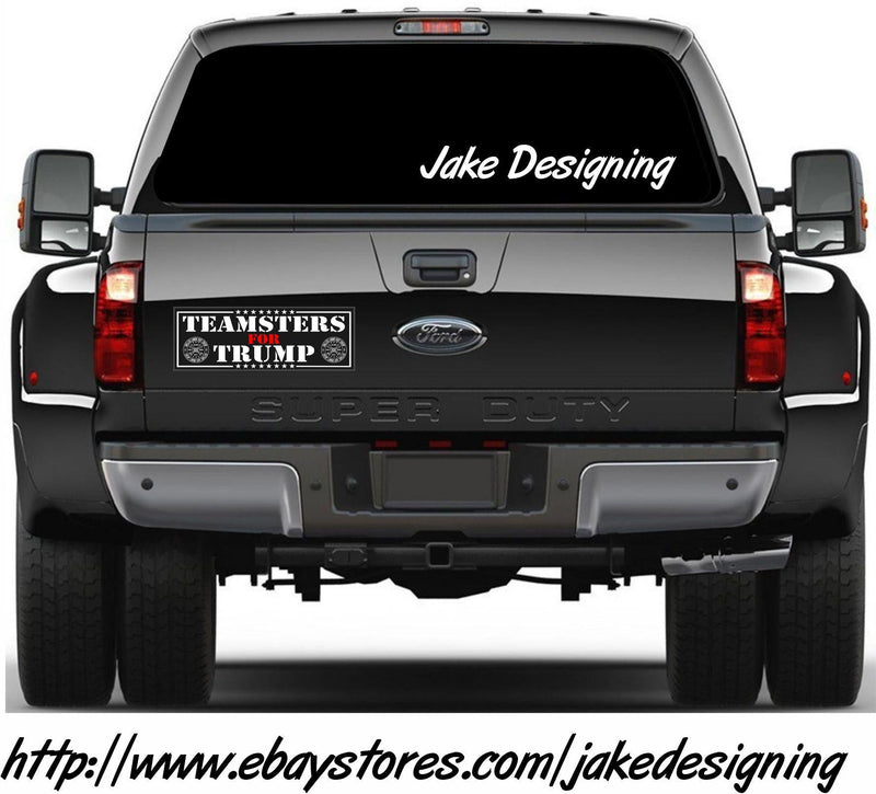 Teamsters for Donald Trump Bumper Sticker or Magnet UAW Teamsters Endorse Trump