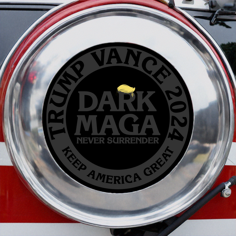 Trump 2024 Sticker - Dark MAGA Never Surrender Decal Sticker Trump Vance 2024