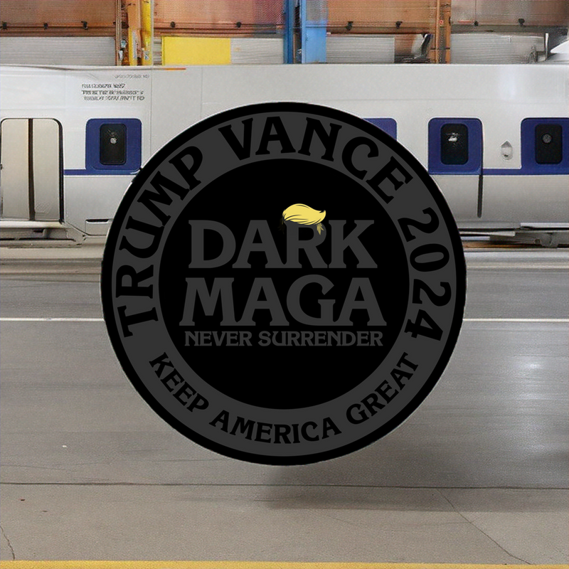 Trump 2024 Sticker - Dark MAGA Never Surrender Decal Sticker Trump Vance 2024