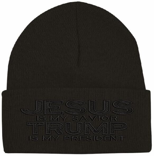 Trump 2024 Hat JESUS is my SAVIOR Trump is my President Winter Hat Trump Hat