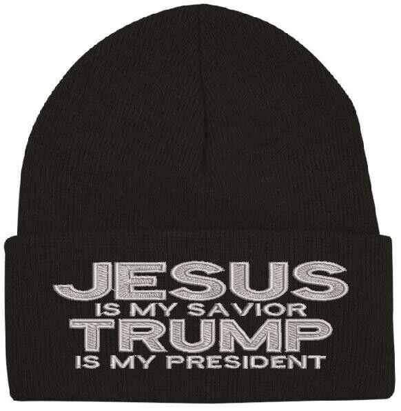 Trump 2024 Hat JESUS is my SAVIOR Trump is my President Winter Hat Trump Hat