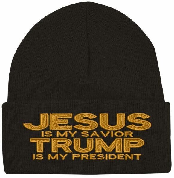 Trump 2024 Hat JESUS is my SAVIOR Trump is my President Winter Hat Trump Hat