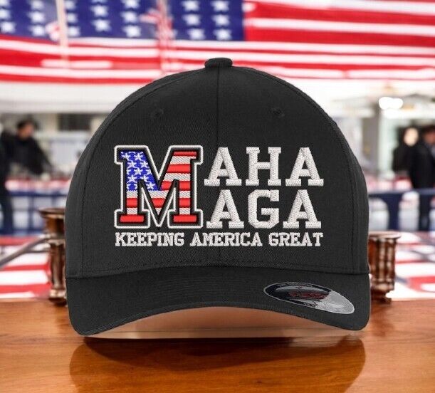 Trump Hat Make America Great Again Hat MAGA MAHA Healthy Again Fitted Trump Hat