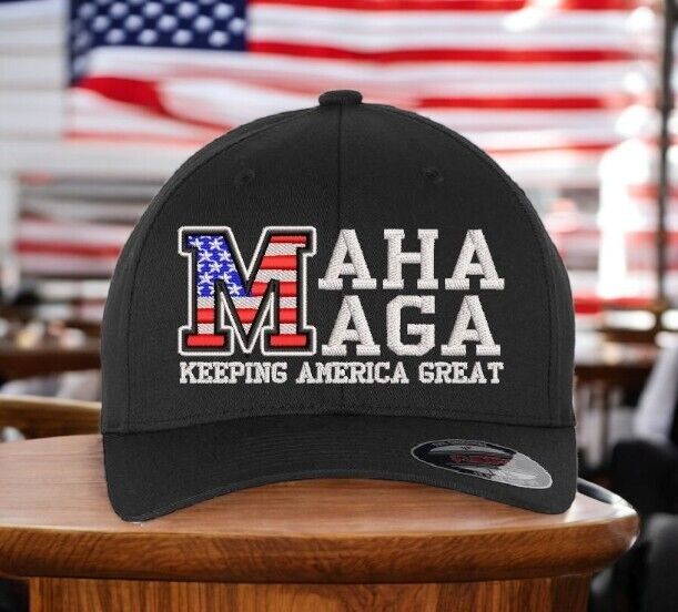 Trump Hat Make America Great Again Hat MAGA MAHA Healthy Again Fitted Trump Hat