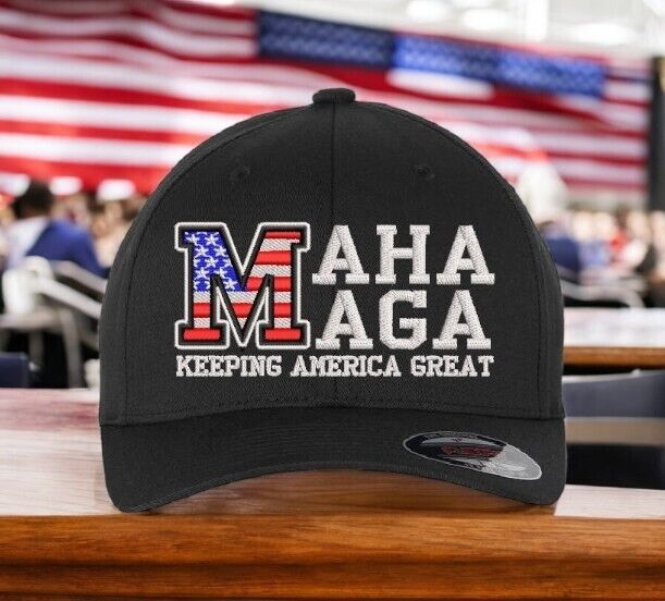 Trump Hat Make America Great Again Hat MAGA MAHA Healthy Again Fitted Trump Hat