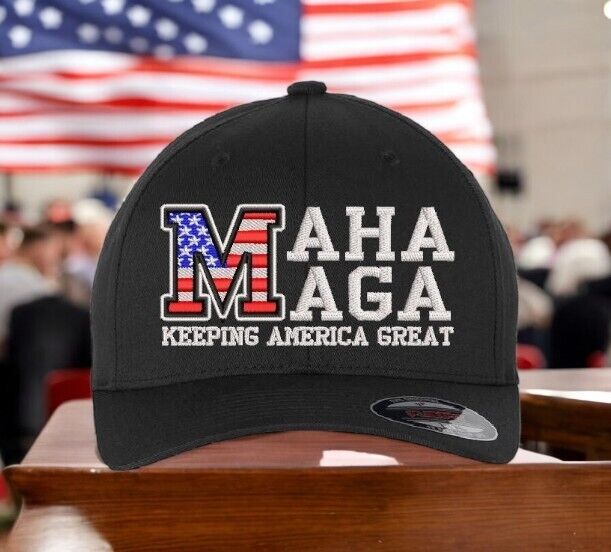 Trump Hat Make America Great Again Hat MAGA MAHA Healthy Again Fitted Trump Hat