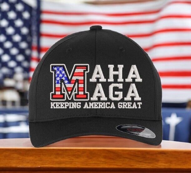 Trump Hat Make America Great Again Hat MAGA MAHA Healthy Again Fitted Trump Hat