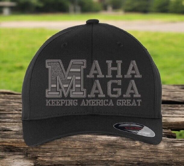 Trump Hat Make America Great Again Hat MAGA MAHA Healthy Again Fitted Trump Hat