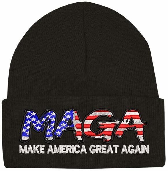 Trump Winter Hat Make America Great Again "Script Version" Winter Beanie Hat