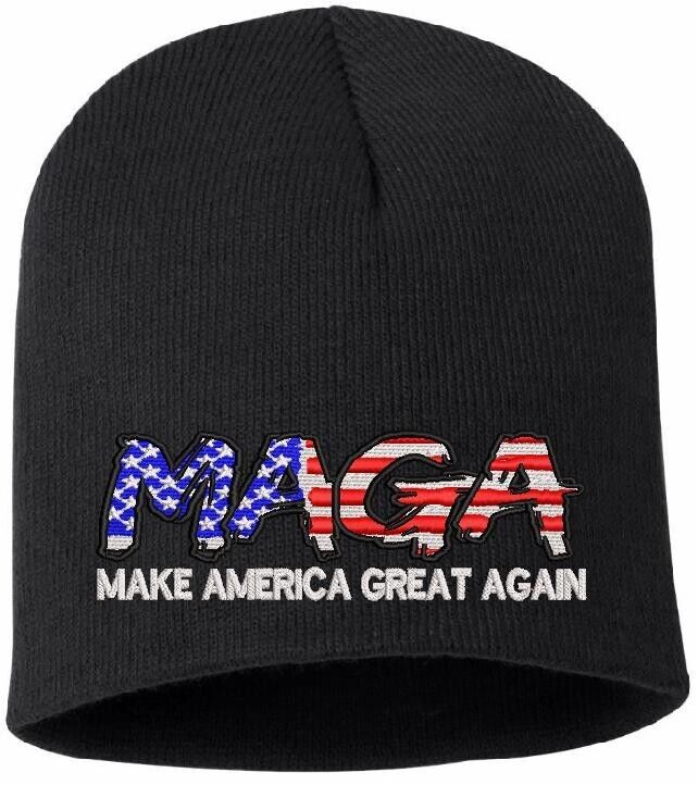 Trump Winter Hat Make America Great Again "Script Version" Winter Beanie Hat