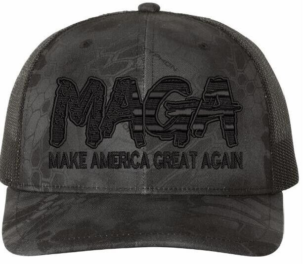 Trump Hat Make America Great Again Script Style Rich. 112 Typhon Mesh Back Hat