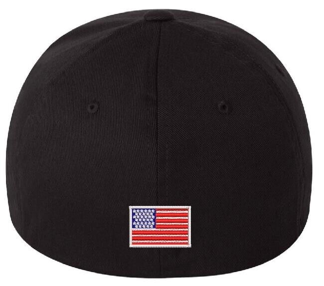 Trump Hat Make America Great Again Script Style Flex Fit BLACK Trump 2024 Hat