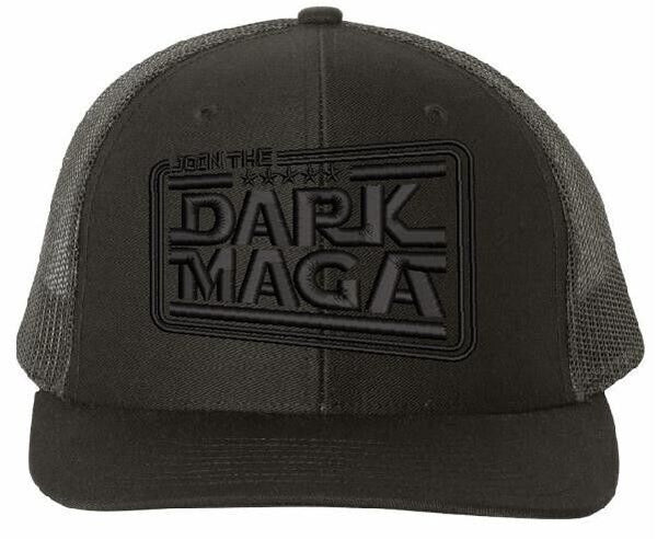 Trump Hat JOIN THE DARK MAGA Embroidered Style Richar. 112 BLACKOUT Trump Hat