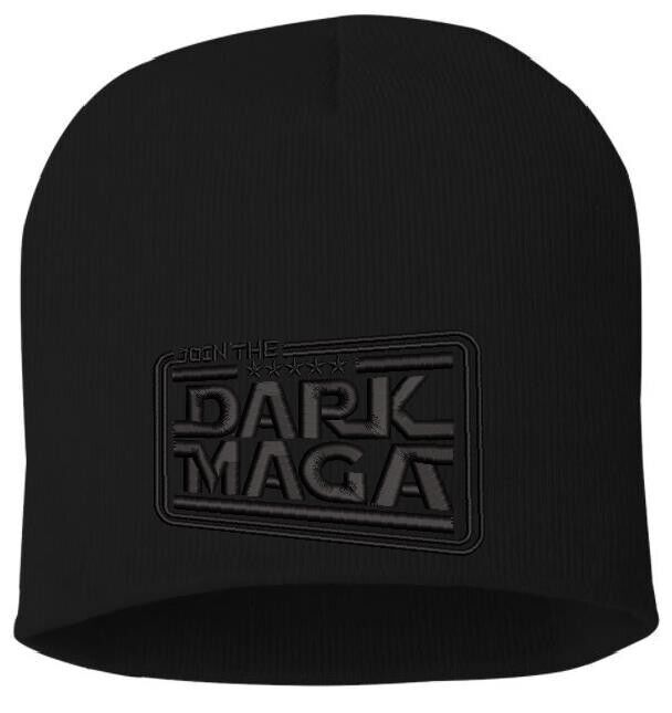 Trump Winter Hat JOIN THE DARK MAGA Trump 2024 Embroidered Winter Blackout Hat