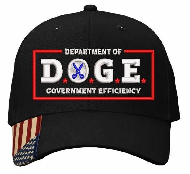 DOGE Hat Department of Government Efficiency Embroidered Trump Hat AM350 Hat