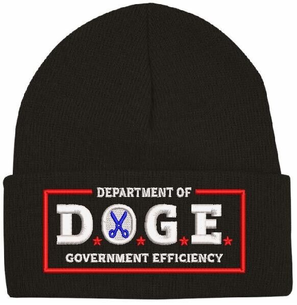 DOGE WINTER Hat Department of Government Efficiency Winter Beanie Colored Hat