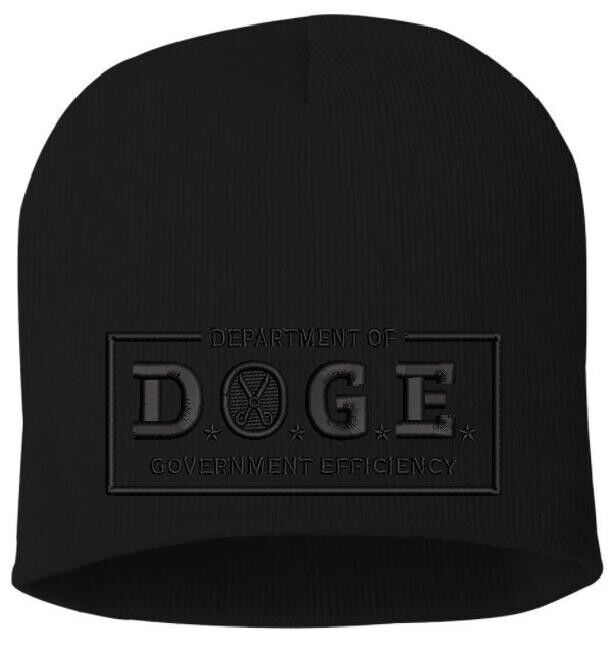 DOGE WINTER Hat Department of Government Efficiency Embroidered Winter Beanie