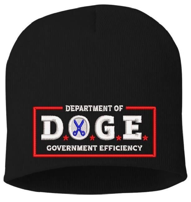 DOGE WINTER Hat Department of Government Efficiency Winter Beanie Colored Hat