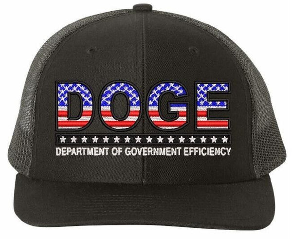 USA DOGE Hat Department of Government Efficiency Embroidered Richardson 112 Hat