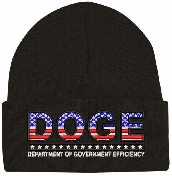 USA DOGE WINTER Hat Department of Government Efficiency Winter Beanie Hat