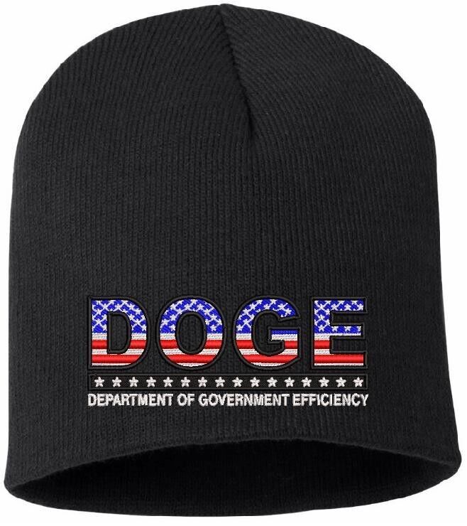 USA DOGE WINTER Hat Department of Government Efficiency Winter Beanie Hat