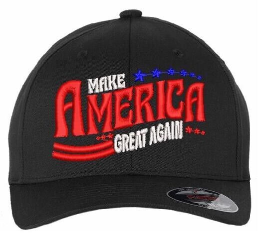 Trump 2024 Hat Make America Great Again Arched Design Flex Fit hat Color Version