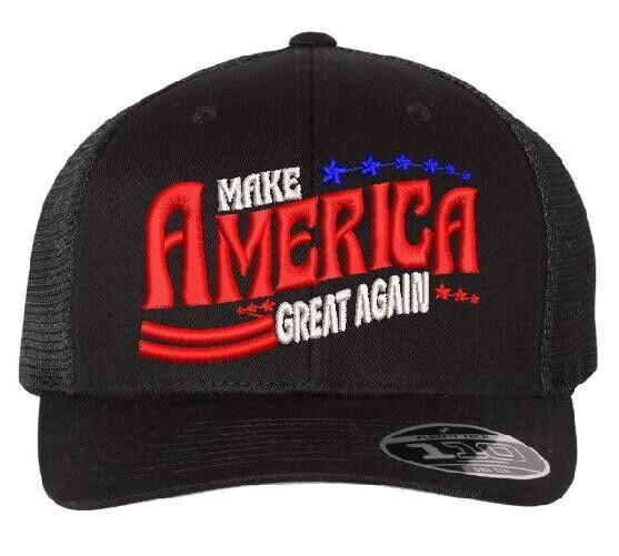 Trump 2024 Hat Arched MAGA Flex Fit 110 Snapback Adjustable Hat Colored Version